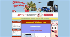Desktop Screenshot of concours-reponses.com