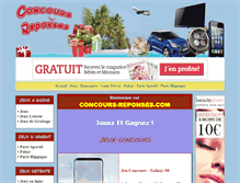 Tablet Screenshot of concours-reponses.com